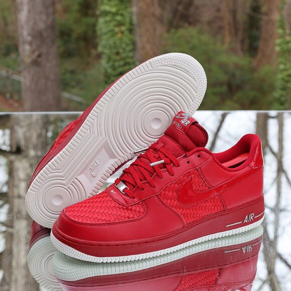 Nike Air Force 1 Low Woven Gym Red - Picture 6 of 14